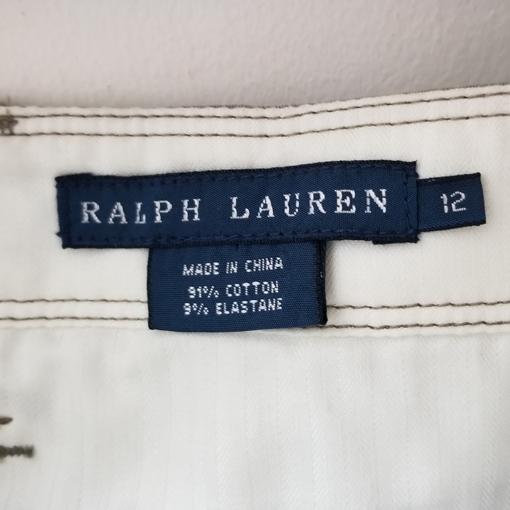 Ralph Lauren Utility Cargo Pant Khaki Sz 10-12 Fall Aesthetic MilitaryVibe - Picture 7 of 16